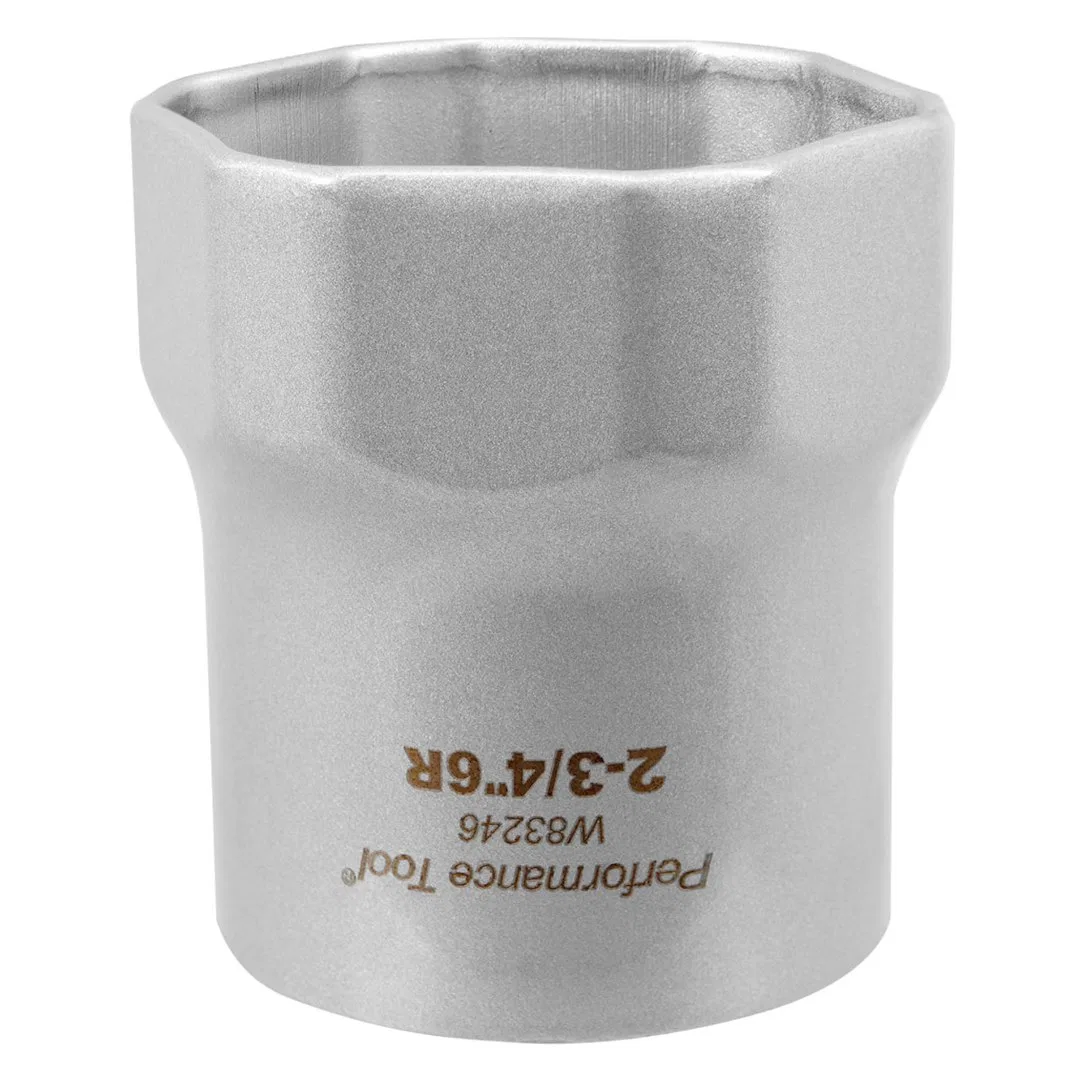 W83246 – PERFORM TOOL Socket, 1/2 Inch Drive 2-3/4 Inch Standard Wheel Bearing Round Locknut Socket 6 Point Single